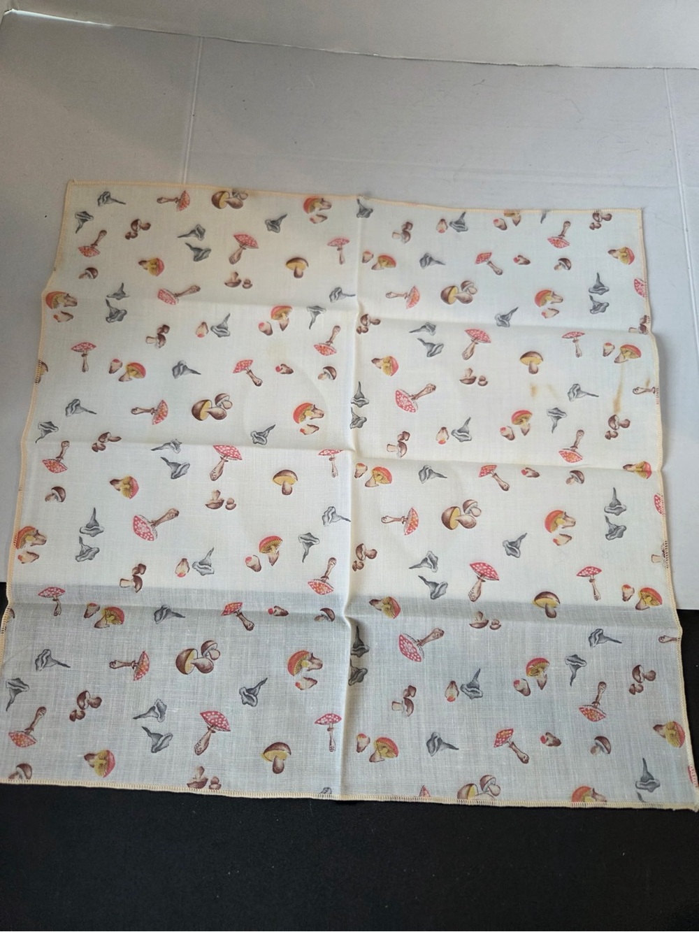 Vintage Mushroom Cottage Core Napkins Set Of 10 Washable